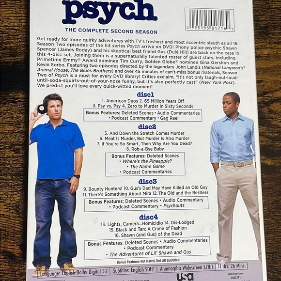 Psych 1st & 2nd Dvd Seasons - Picture 3 of 4